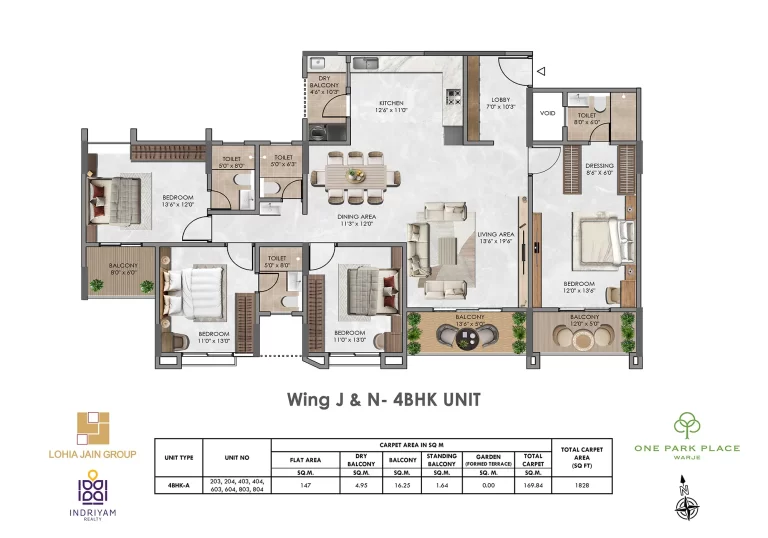 WING-J-N-individual-4BHK